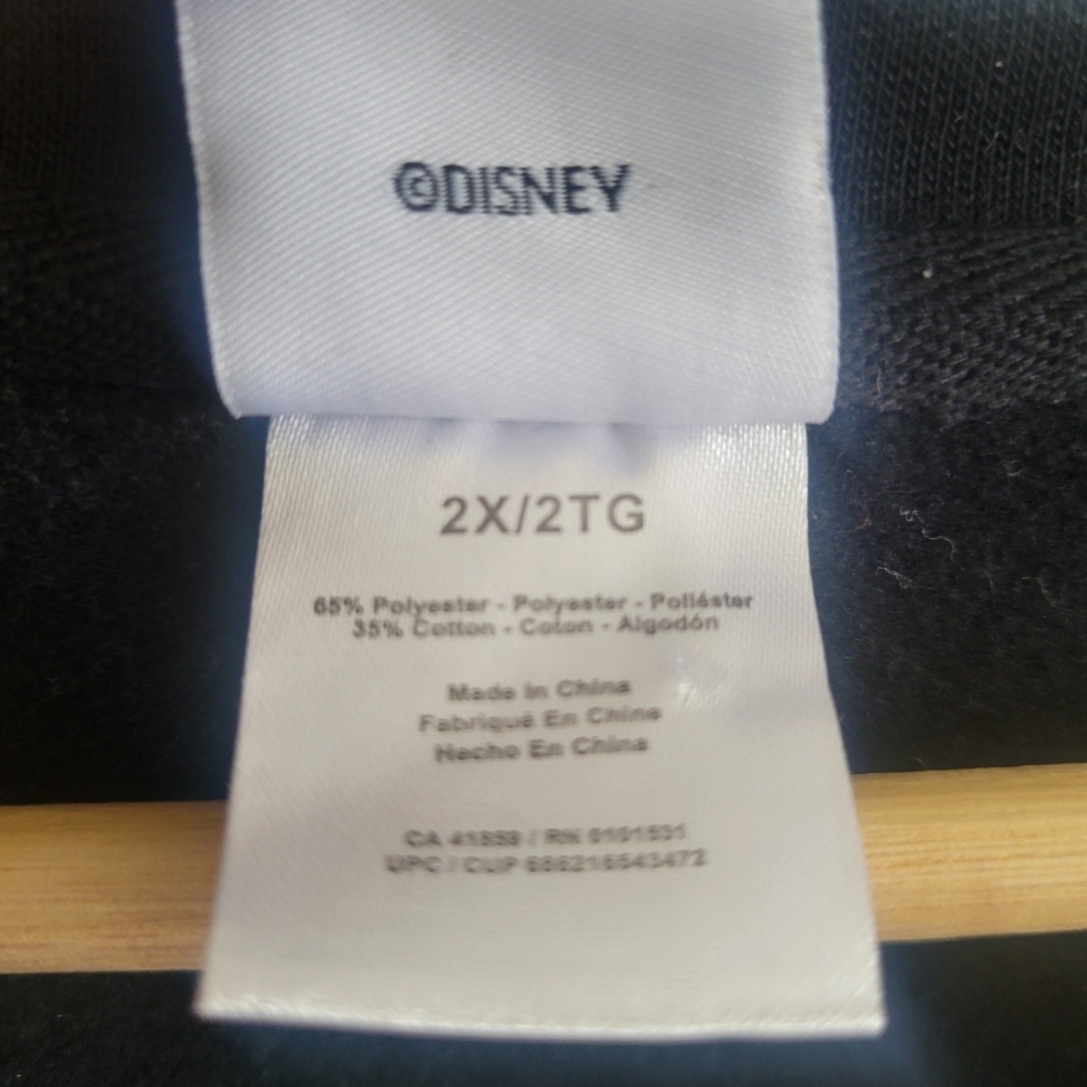 DISNEY Mickey Mouse Sequin Graphic Colorblock Sweatshirt Womens Size 2X - Picture 4 of 8